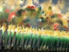 世运会烟花秀太美了 真是视觉盛宴，令人心旷神怡！（图）
