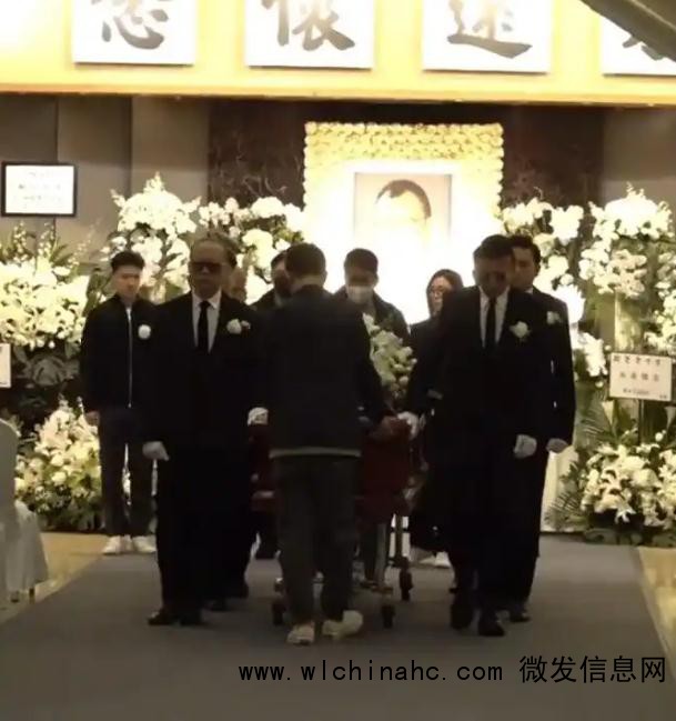 欧阳震华与苗侨伟为许绍雄扶灵